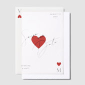 Invitations En Vélin Vegas Casino Playing Card Wedding (Compenser)