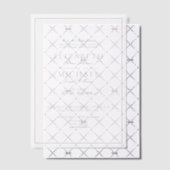 Invitations En Vélin Vellum Elegant Dusty Bleu Classic Mariage Script (Décalage (Invitation))