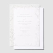 Invitations En Vélin Vellum Elegant Moderne Feuille Sage Mariage Vert (Compenser)