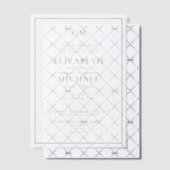Invitations En Vélin Vellum Elegant Noir Classic Monogramme Mariage (Décalage (Invitation))