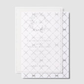 Invitations En Vélin Vellum Elegant noir poitrine Mariage Monogramme (Décalage (Invitation))
