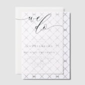 Invitations En Vélin Vellum Simple Signature Moderniste Nous faisons Ma (Décalage (Invitation))