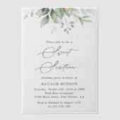 Invitations En Vélin Verdure, Eucalyptus Feuilles, Boho, Sweet 16 (Recto)