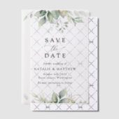 Invitations En Vélin Verdure, Feuilles d'Eucalyptus, Mariage botanique (Décalage (Invitation))