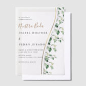 Invitations En Vélin Verdure Floral Nuestra Boda Mariage espagnol (Compenser)