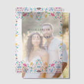 Invitations En Vélin Vibrant mexicaine Fiesta Rainbow Photo Mariage (Décalage (Couple))