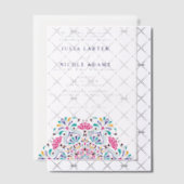 Invitations En Vélin Vibrant mexicaine Fiesta Rainbow Photo Mariage (Décalage (Invitation))