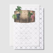 Invitations En Vélin Vin rustique Barrel Vignoble Mariage (Décalage (Invitation))