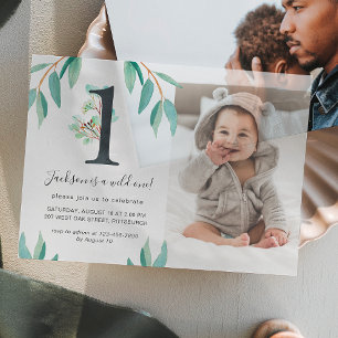 Invitations En Vélin Wild One 1st Birthday Party Photo