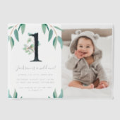 Invitations En Vélin Wild One 1st Birthday Party Photo (Recto)