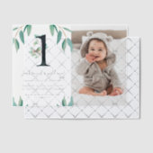 Invitations En Vélin Wild One 1st Birthday Party Photo (Décalage (Invitation))