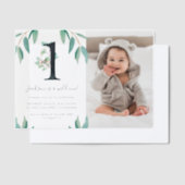 Invitations En Vélin Wild One 1st Birthday Party Photo (Compenser)