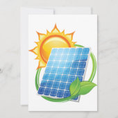Invitations Énergie Solaire (Devant)