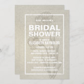 Invitations enes ivoire rustiques de Fête de la (Devant / Derrière)