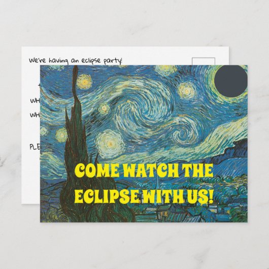 INVITATIONS ENTIÈREMENT PERSONNALISABLES DE PARTI  (Devant / Derrière)