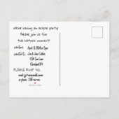 INVITATIONS ENTIÈREMENT PERSONNALISABLES DE PARTI  (Dos)