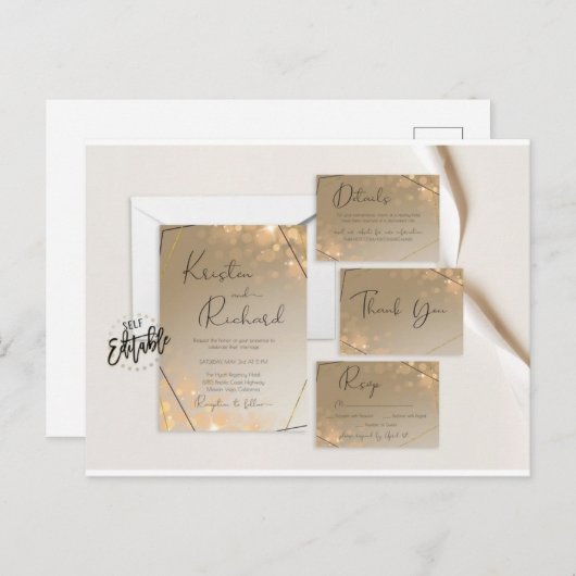 Invitations et annonces (Devant / Derrière)