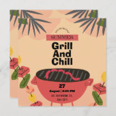 Invitations Et Annonces De Grill And Chill (Devant / Derrière)