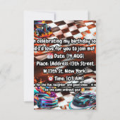 Invitations et annonces de Hot Wheels (Dos)