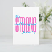 Invitations et Annonces Josué 1:9 (Debout devant)