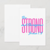 Invitations et Annonces Josué 1:9 (Devant / Derrière)