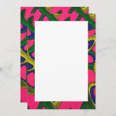 Invitations et annonces pour l'impression africain (Devant / Derrière)