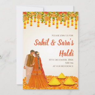 Invitations et Mariages Haldi numériques