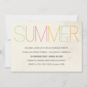 Invitations Été Été Été (Devant)