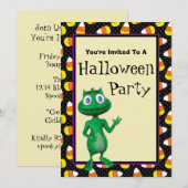 Invitations étrangères mignonnes de partie de (Devant / Derrière)