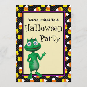 Invitations étrangères mignonnes de partie de