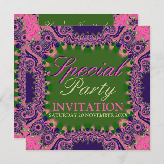 Invitations Exotic Bohemian Girls (Devant / Derrière)