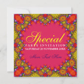 Invitations Exotic Tribal Fruity Party (Devant)