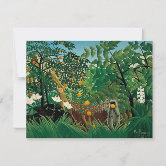 Invitations exotiques de paysage de Henri Rousseau (Devant)