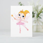 Invitations Fairy Ballerina (Debout devant)