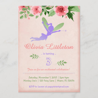 Invitations Fairy Birthday - Fairy Birthday Party