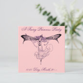 Invitations Fairy Princess Party (Debout devant)