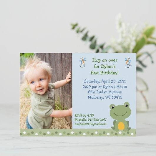 Invitations faites sur commande d'anniversaire de (Debout devant)