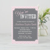 Invitations faites sur commande de baby shower (Debout devant)