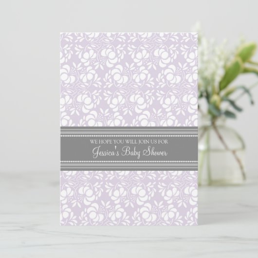 Invitations faites sur commande de baby shower de (Debout devant)