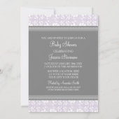 Invitations faites sur commande de baby shower de (Dos)