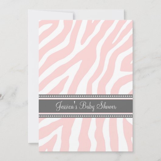 Invitations faites sur commande de baby shower de (Devant)