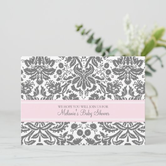 Invitations faites sur commande de baby shower de (Debout devant)