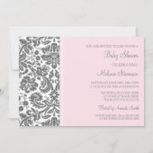 Invitations faites sur commande de baby shower de (Dos)