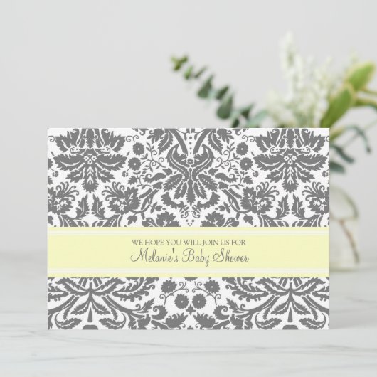 Invitations faites sur commande de baby shower de (Debout devant)