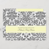 Invitations faites sur commande de baby shower de (Devant / Derrière)