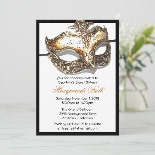 Invitations faites sur commande de boule de (Debout devant)