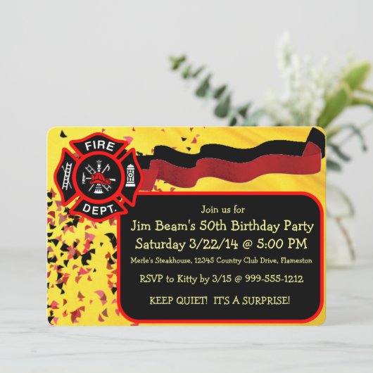 Invitations faites sur commande de fête (Debout devant)