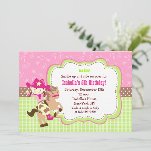 Invitations faites sur commande de fête (Debout devant)