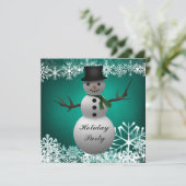 Invitations faites sur commande de fête de Noël (Debout devant)