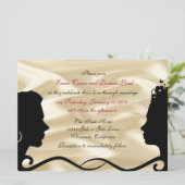 Invitations faites sur commande de mariage de (Debout devant)